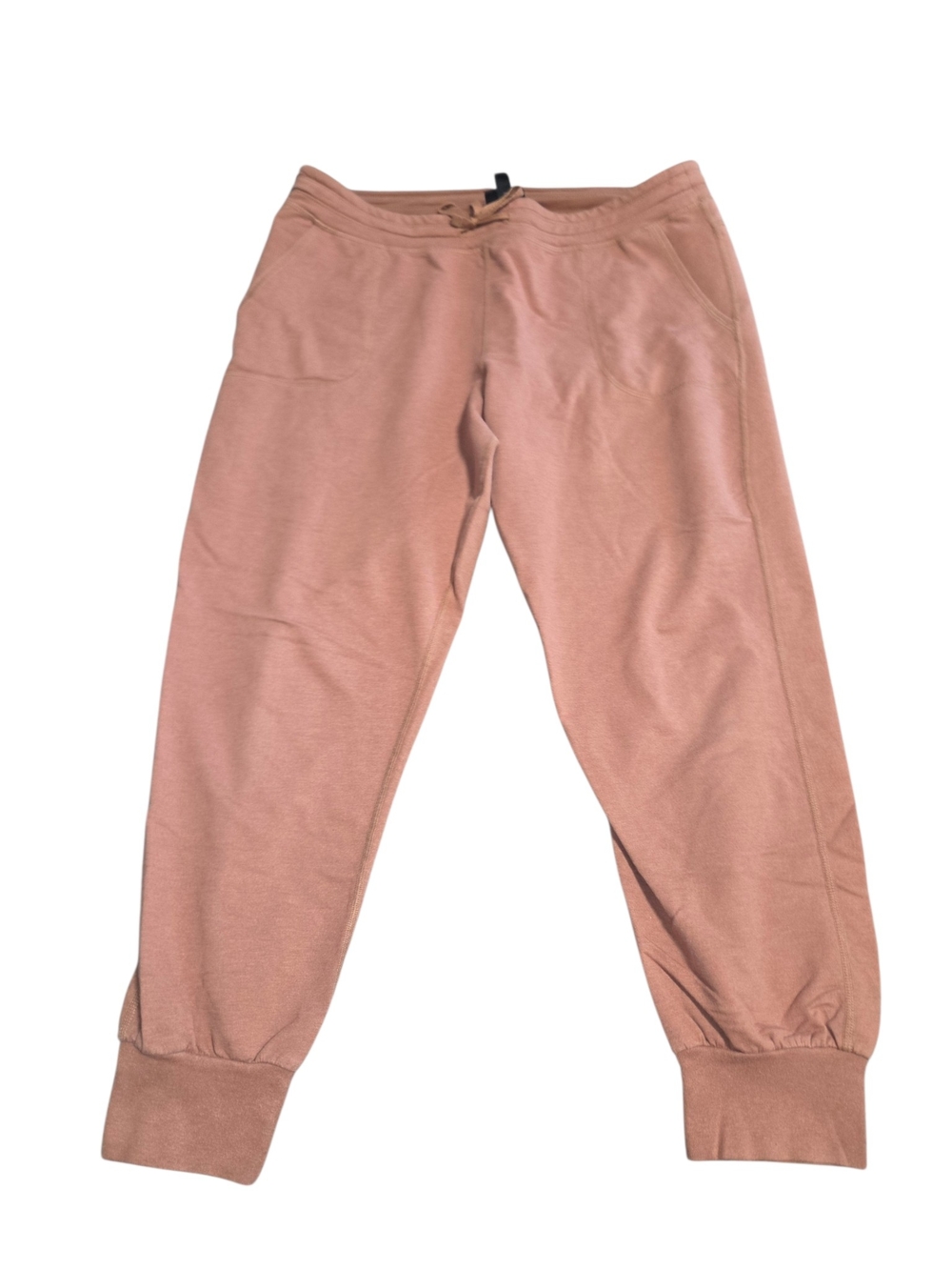 Patagonia Women Ahnya joggers L organic cotton Sisu brown salmon rust orange